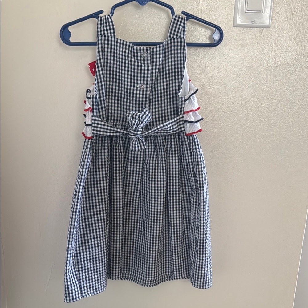 Emily Rose Girl Dress with Red Accents 3T - Picture 2 of 7